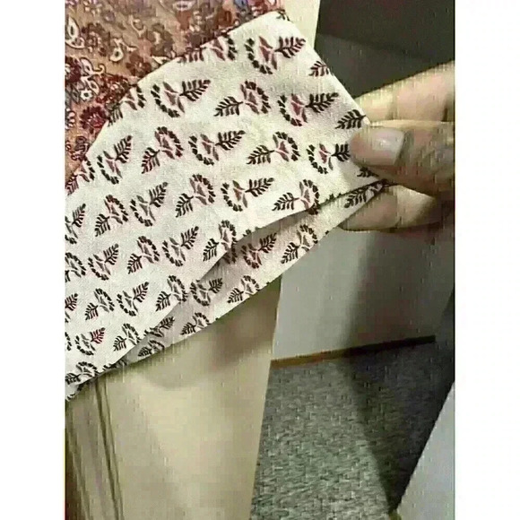 Knox Rose Floral Boho Pink Top Medium - Picture 8 of 10